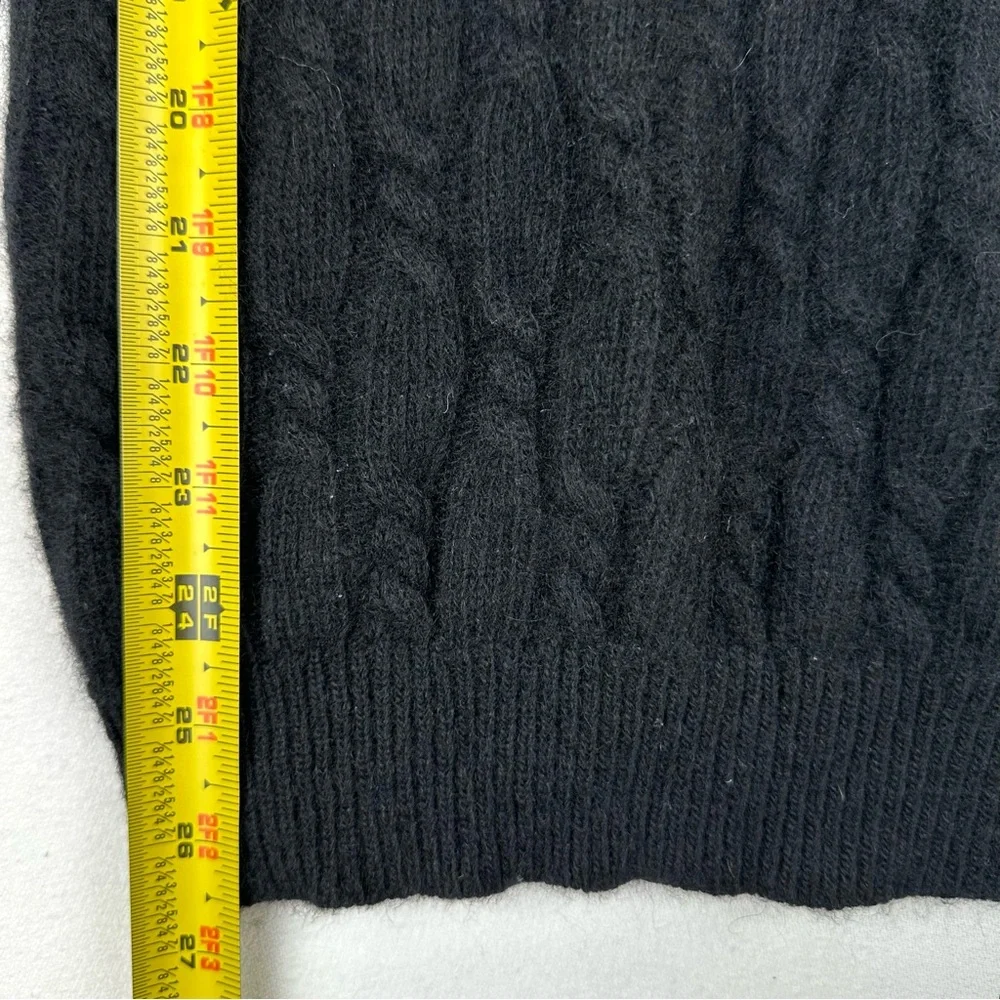 Embassy Row Cashmere Cable Crew Sweater Office Preppy